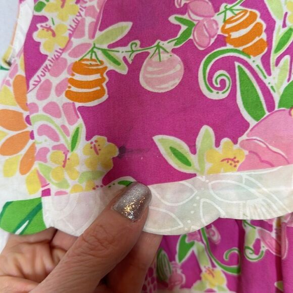 Lilly Pulitzer White Label Multi Color Check Dress. Size 18-24 Months. - Picture 4 of 10